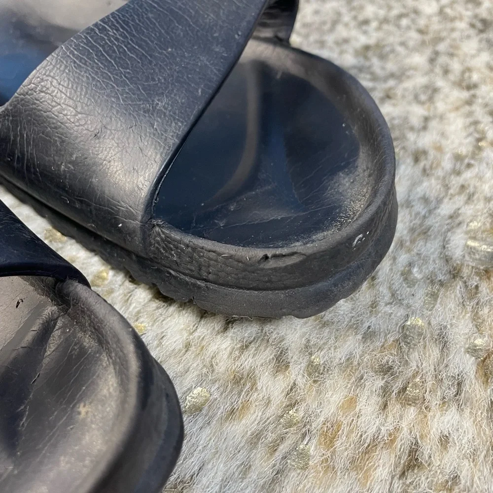 Birkenstock Black Rubber Mens Sandals Size 41 (US Size 8-8.5)‎